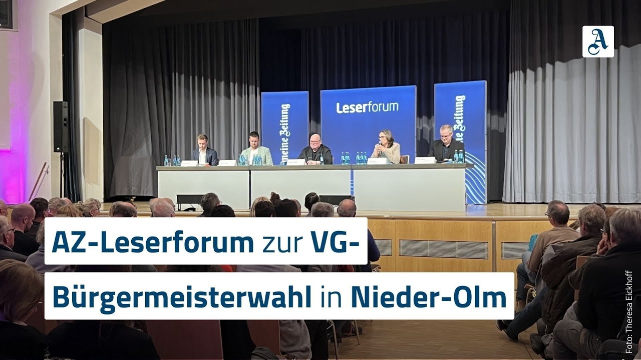 AZ-Leserforum zur VG-Bürgermeisterwahl in Nieder-Olm