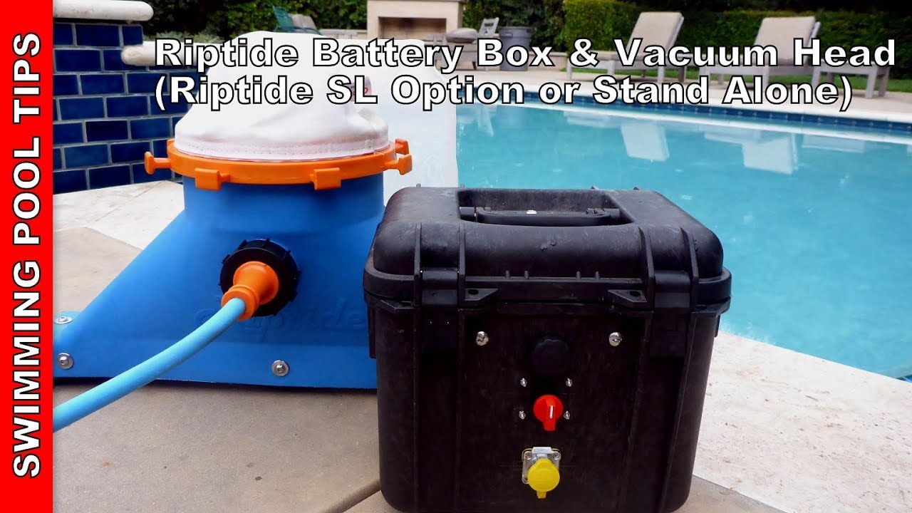 Riptide Battery Box: Riptide XP Optional Accessory or Stand Alone Purchase with Vacuum Head