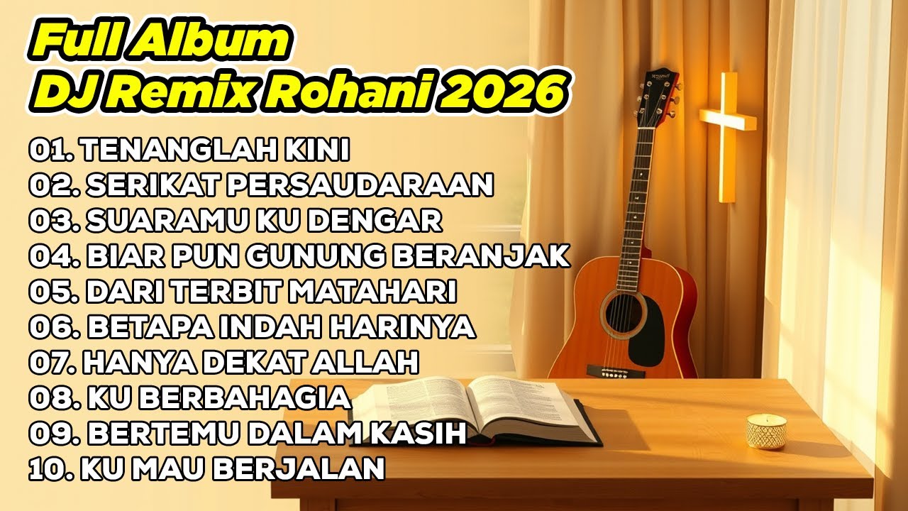 DJ REMIX ROHANI 2026💃 TENANGLAH KINI HATIKU ✝️ SERIKAT PERSAUDARAAN ✝️ SUARAMU KUDENGAR10