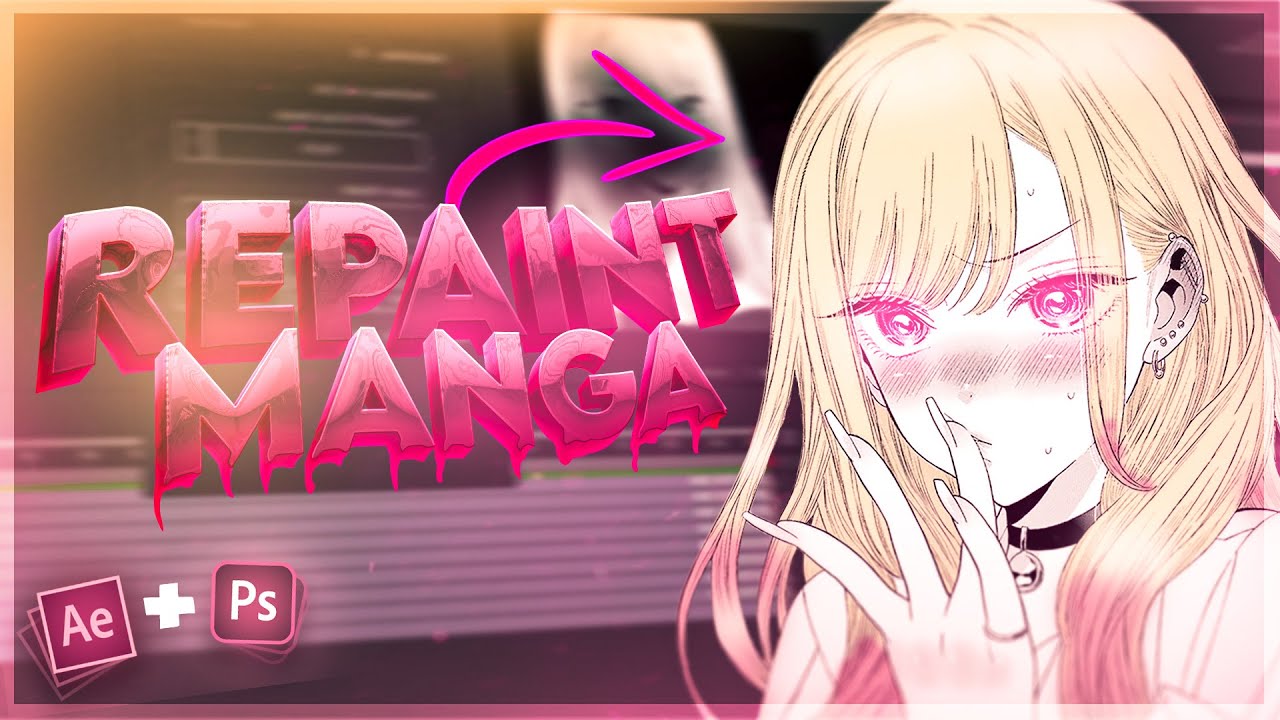 Redraw Manga in Photoshop for Manga Animation / Implement it in After Effects | AMV Tutorial