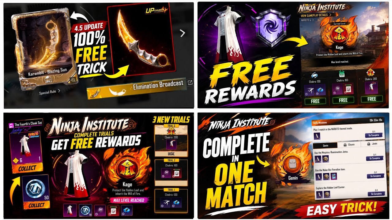 🫪Big Changes 4.5 Update | FREE Auto Upgrade Mili | Ninja institute Event Explained | All Achivement
