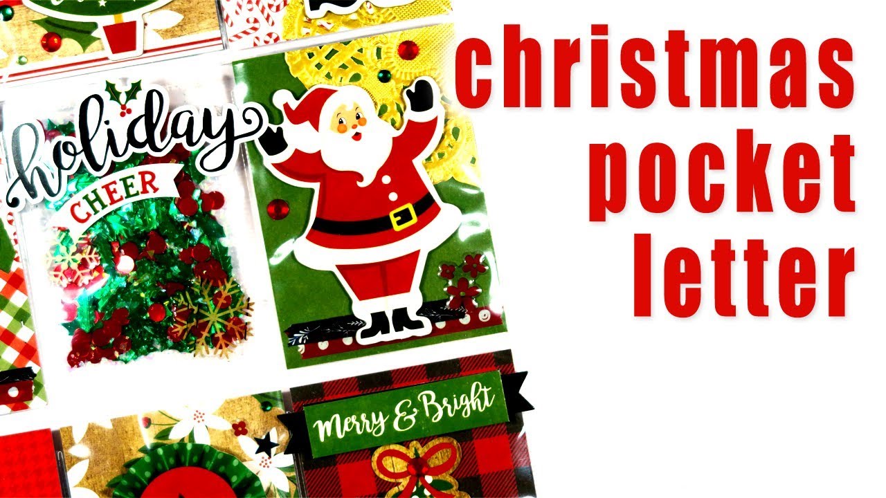 POCKET LETTER // A Perfect Christmas Holiday Pocket Letter Process Video