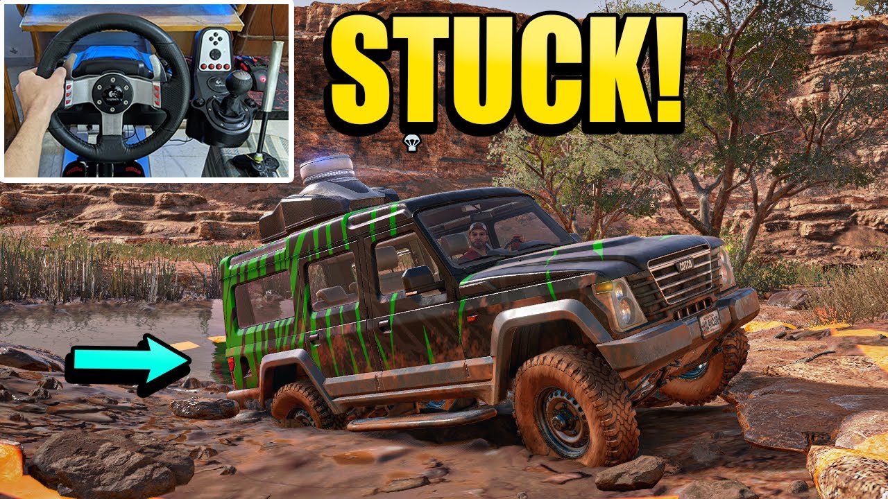 Expeditions A MudRunner Game with Steering Wheel