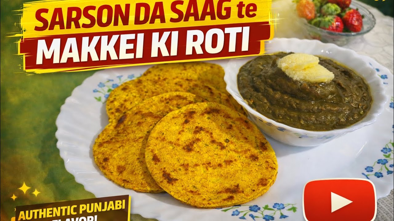 Sarson da saag te makkei ki roti recipe# home cooking# food# authentic punjabi flavour# delhi