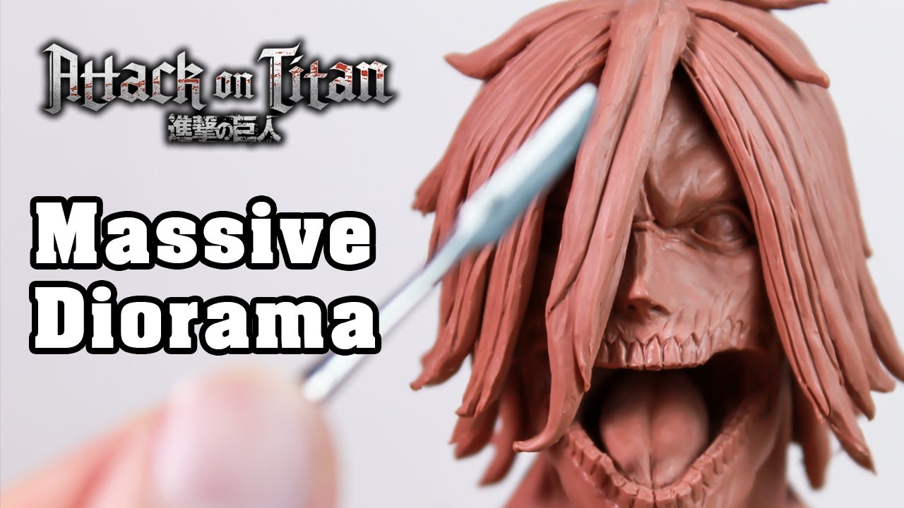 Sculpting Eren Titan in Plastiline clay | Attack on Titan (short version)