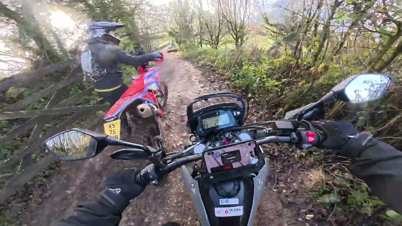 Taking my new Honda CRF300L green laning in the Cotswolds, with stock tyres, suspension and gearing