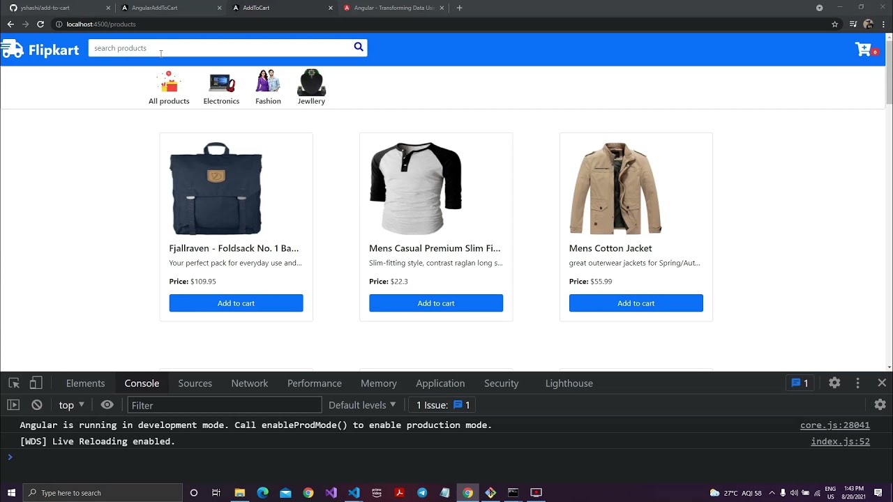 Angular Add to Cart Part 2 | Filter Pipe in Angular | Search product by Category | Angular 12