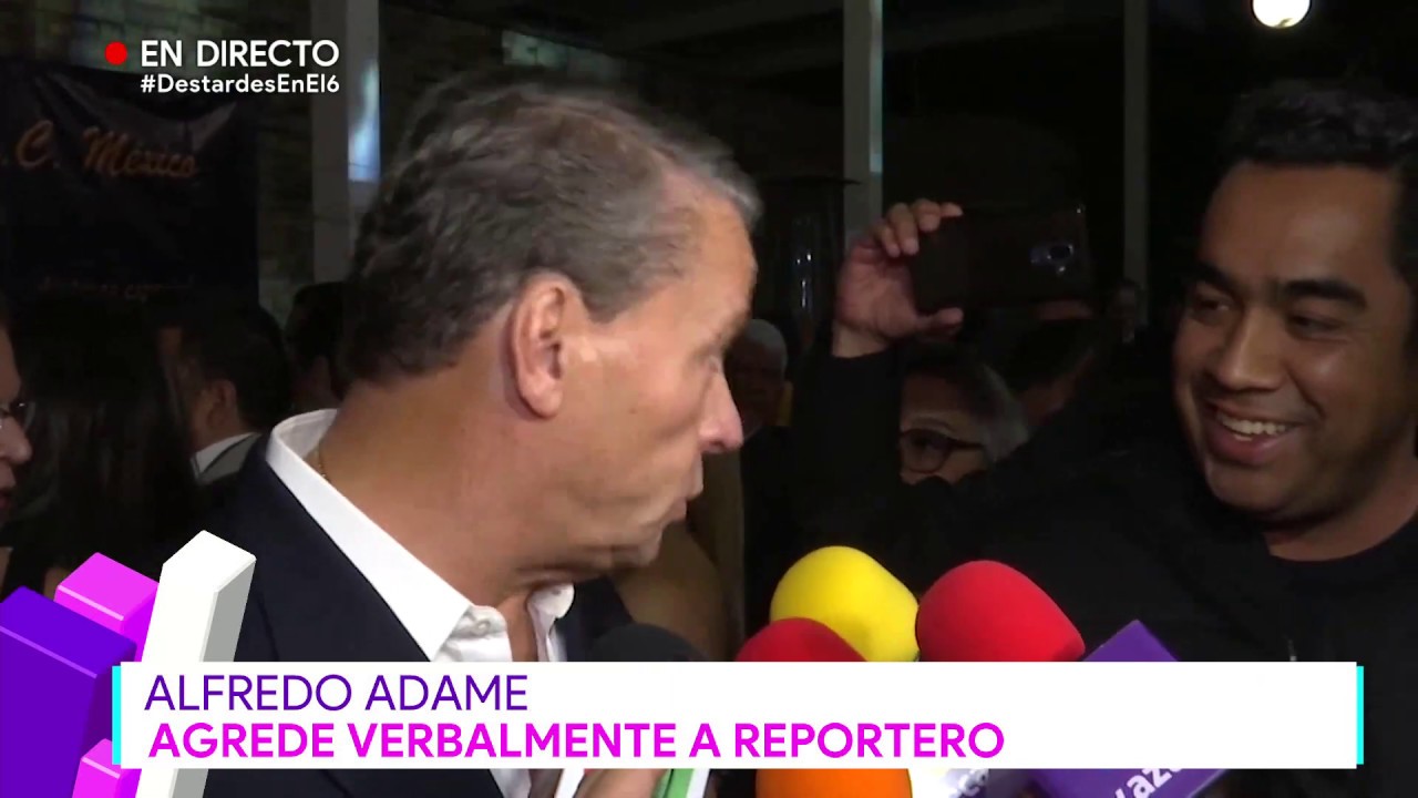 Alfredo Adame agrede verbalmente a reportero | Destardes