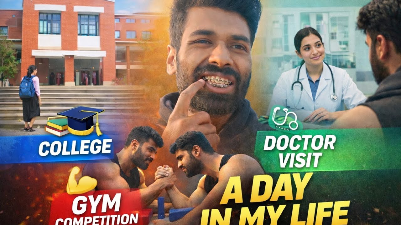 A Day In My Life | College, Gym Competition & Braces Appointment.#dailyvlog #vlog @sami_inspiresyou 