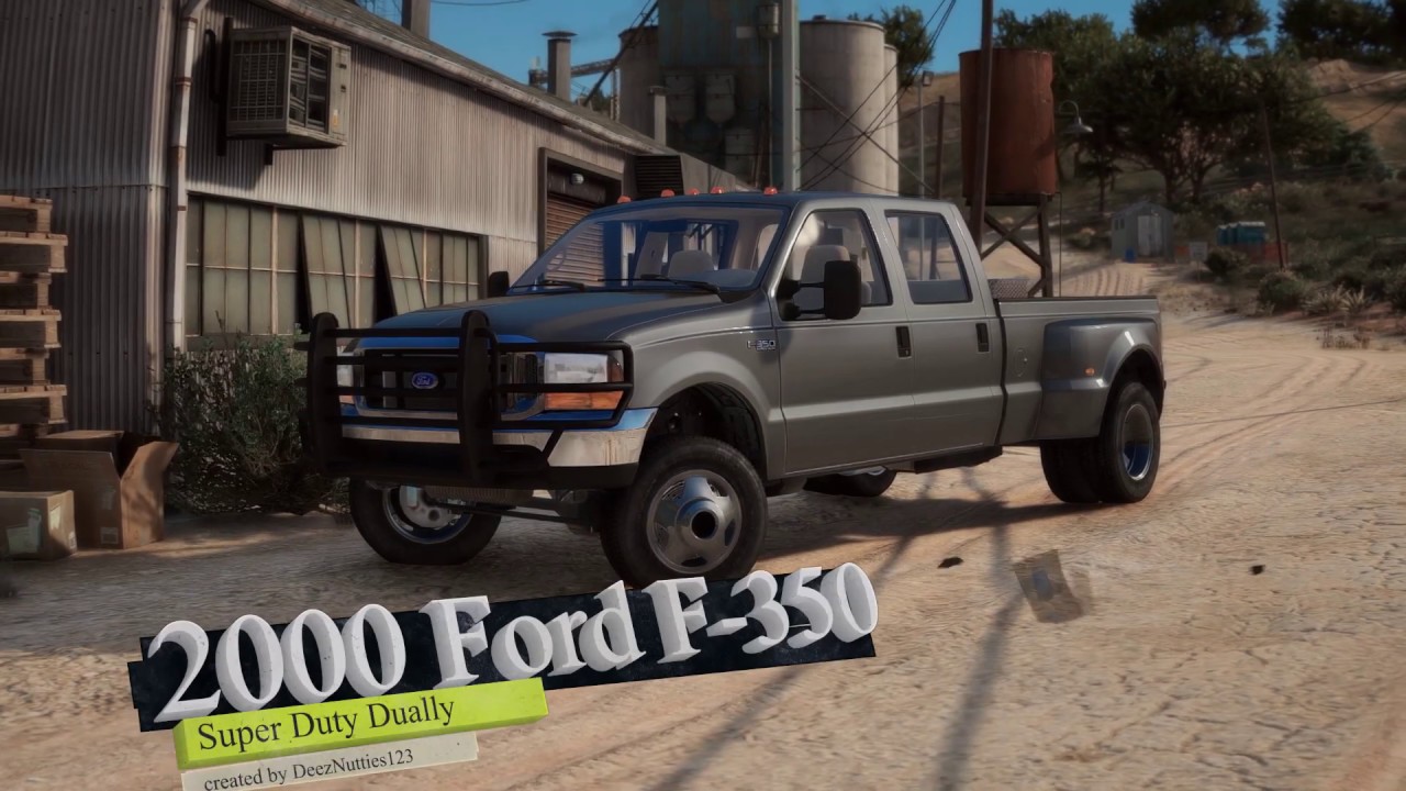 00' Ford F 350 Super Duty Dually | GTA V PC MODS