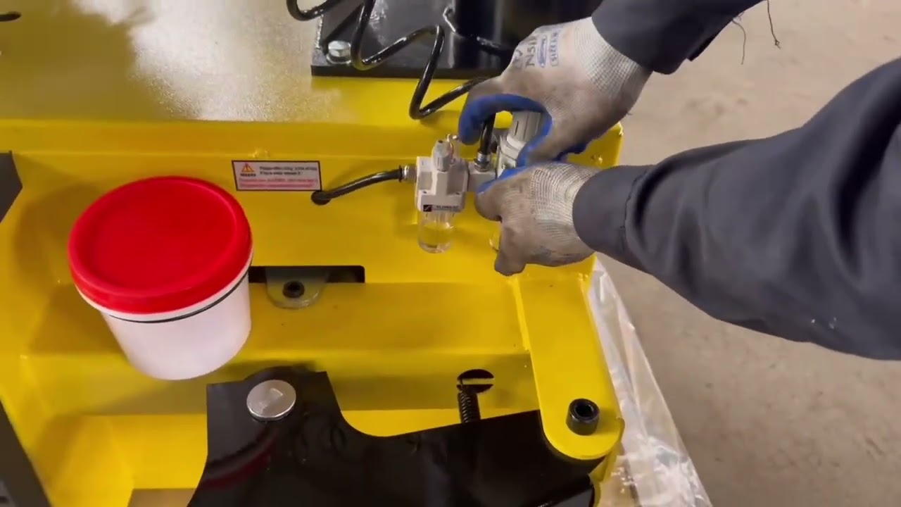 Installation steps for DVS-882 (tire changer)