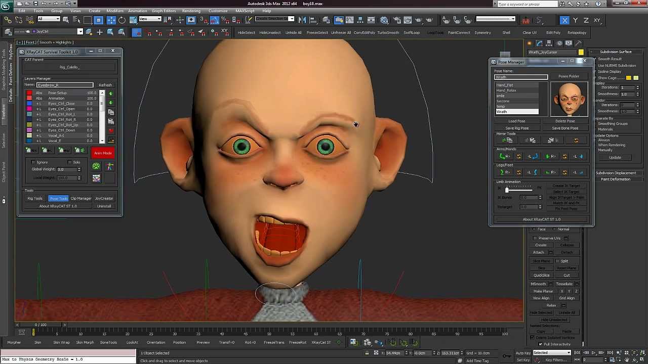 How to quickly create a complex Face Rig using XrayCat ST - Part 2