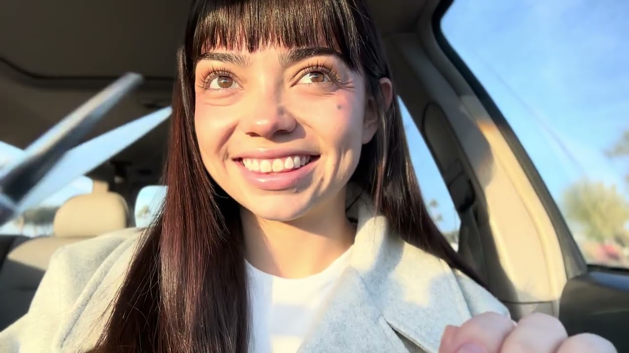 ASMR quick haircut in the car / chit chat 
