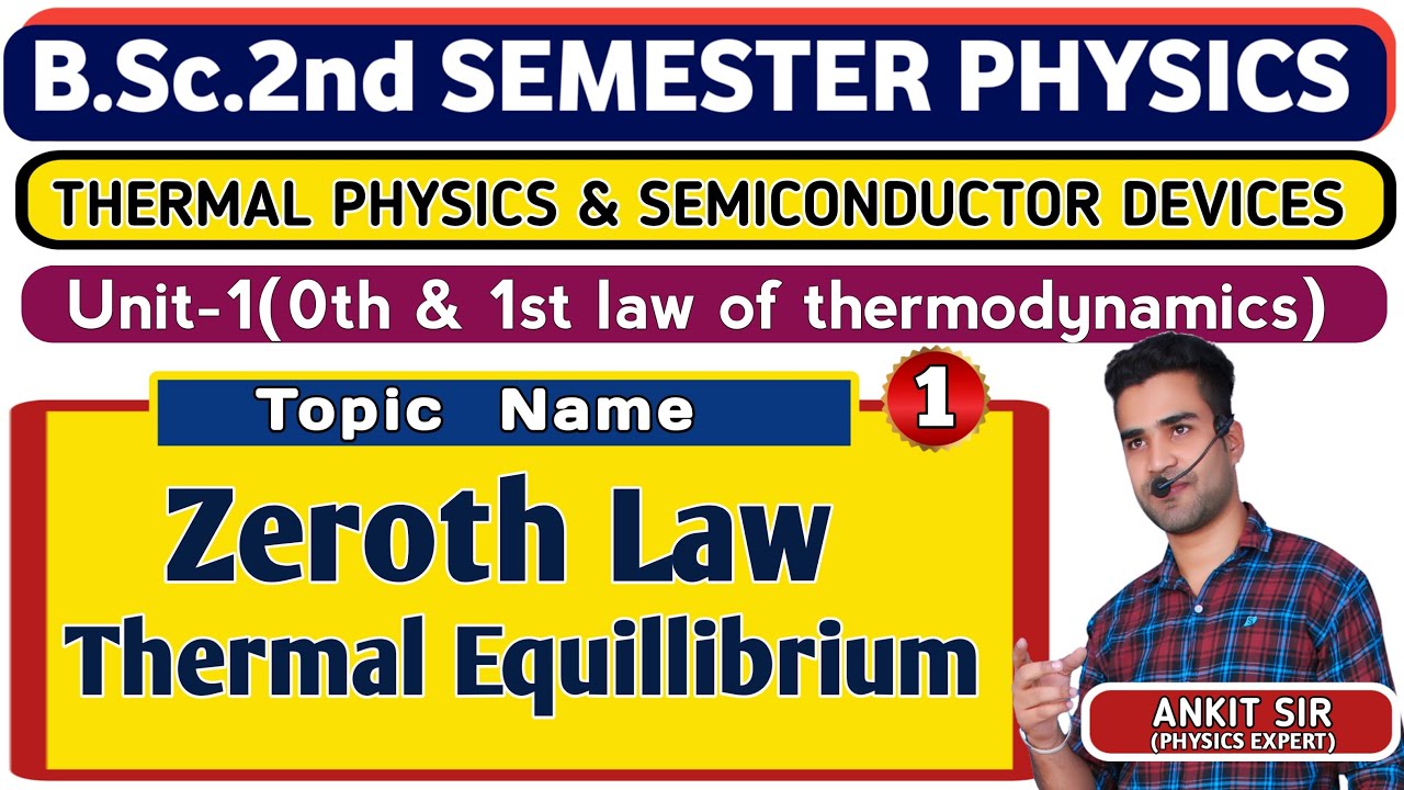 |L1| Zeroth Law | Thermal Physics & Semiconductor devices | bsc 2nd semester physics