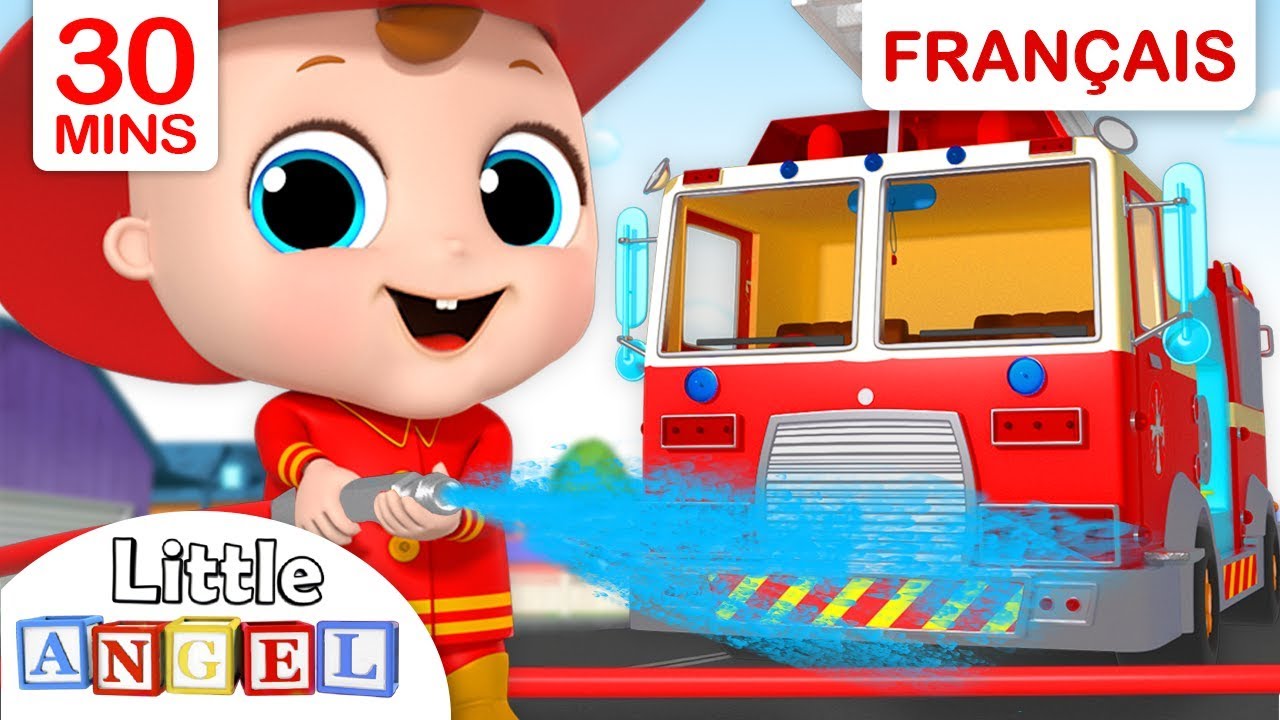 Le Camion de Pompier - AU FEU - Comptines pour bébé et Chanson pour enfants
