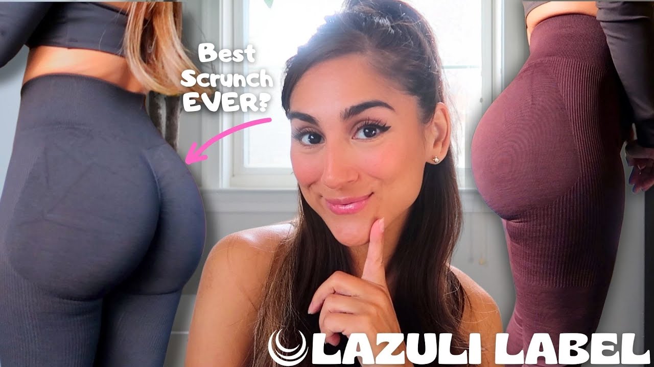 Trying Lazuli Labels Scrunch Sculpt & V-Seam Leggings! IN DEPTH REVIEW & TRYON