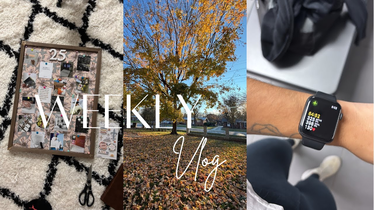 Weekly Vlog | vison board+gym+cleaning
