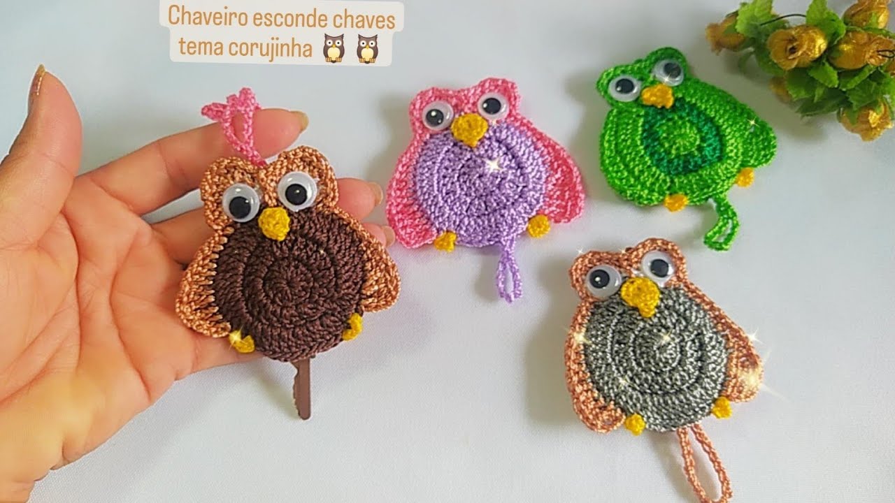 CHAVEIRO ESCONDE CHAVES TEMA (CORUJINHA) 🦉🦉🦉