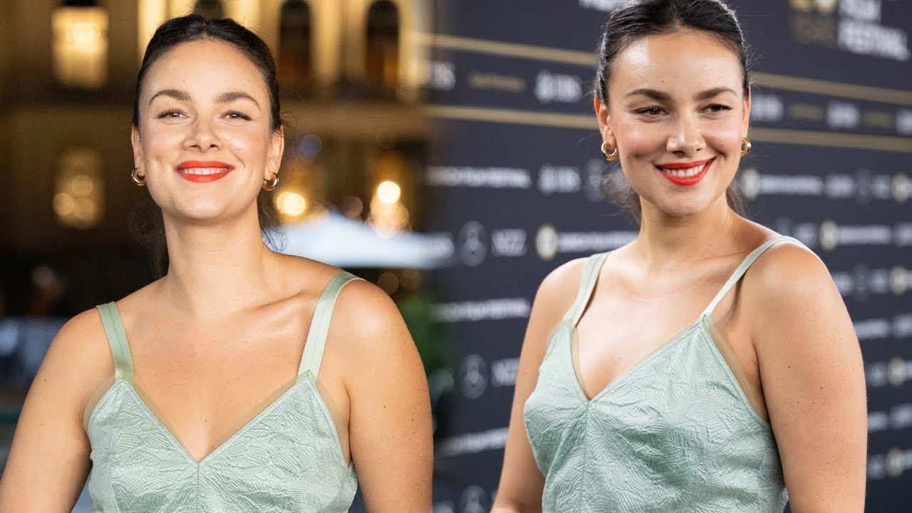Janina Uhse at Der Spitzname  Green Carpet at the Zurich Film Festival