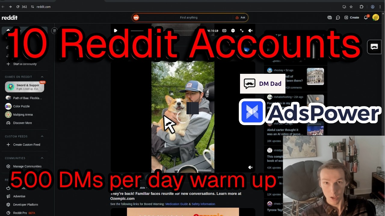 How I Warm Up 10+ Reddit Accounts for DM Outreach to Send 500 Messages Per Day