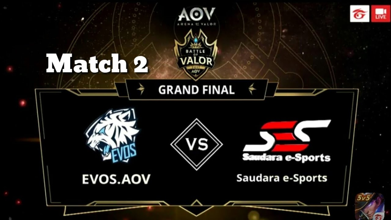 EVOS.AOV vs SES GLORIUS Final Battle of valor 11 oktober 2017