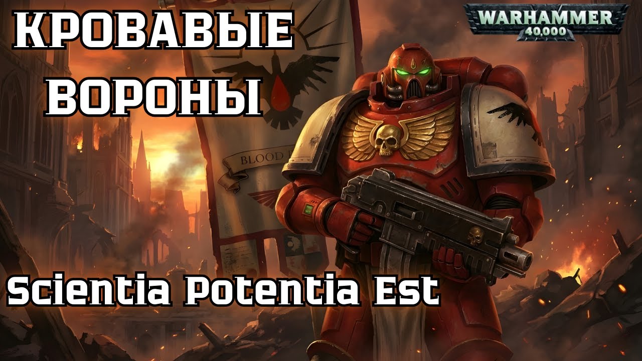 КРОВАВЫЕ ВОРОНЫ - Scientia Potentia Est | Blood Ravens Epic March | Warhammer 40K