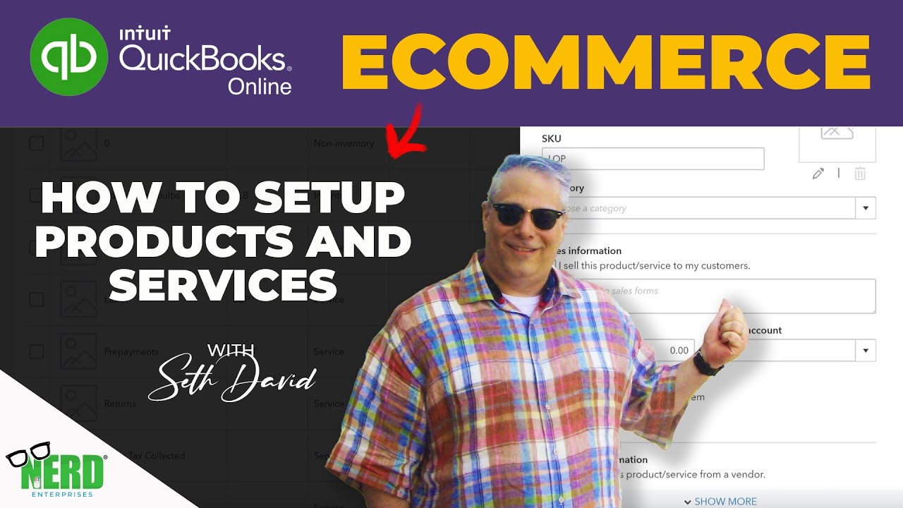 QuickBooks Online for eCommerce  - How to Set Up products and Services Deep Dive