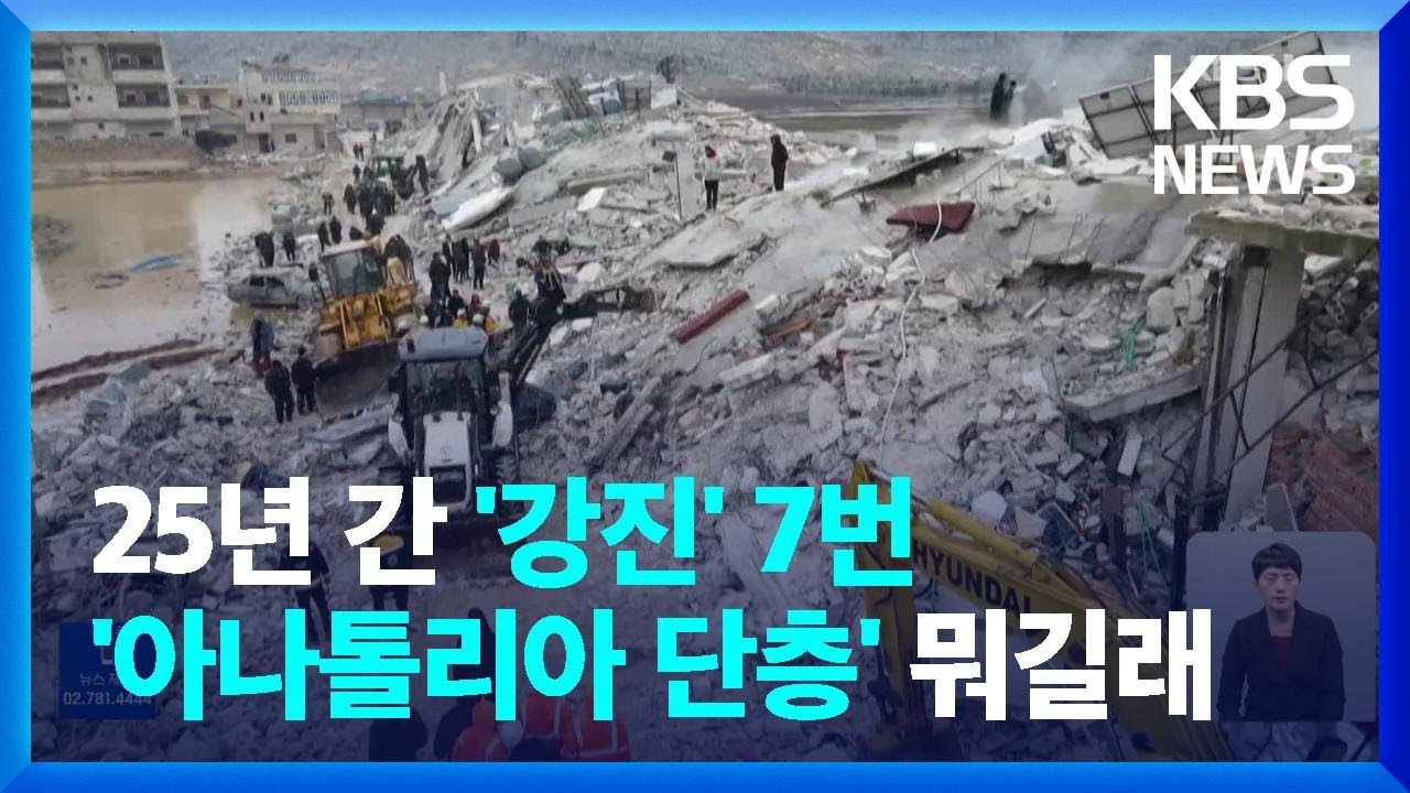 “2020년에만 대형 지진 두 차례”…“지진 활동에 매우 취약” / KBS  2023.02.07.