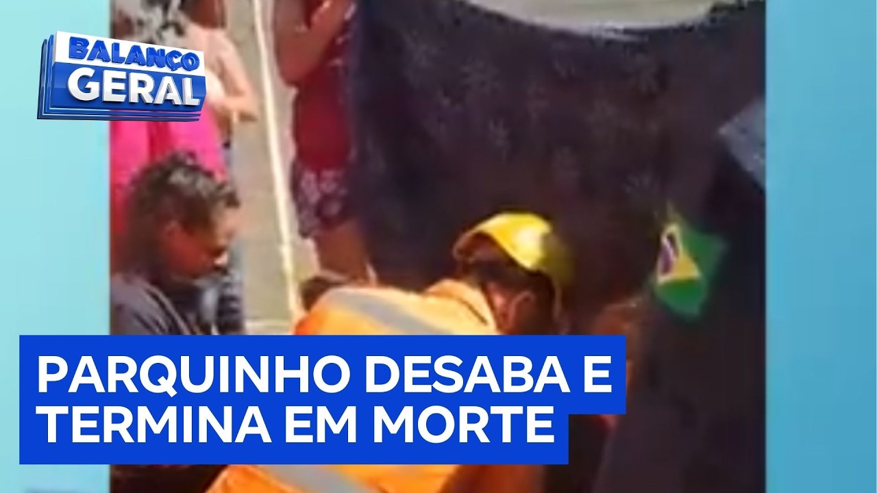 Queda de parquinho mata menina de 10 anos e deixa rastro de feridos