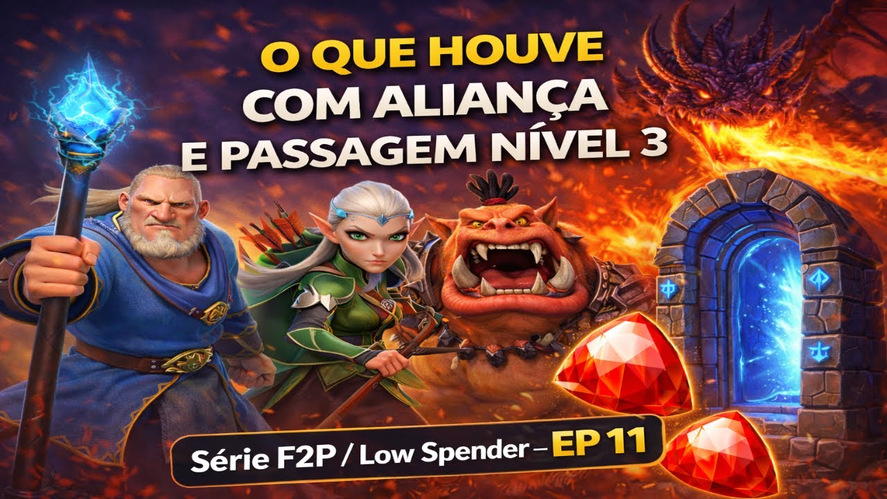 CALL OF DRAGONS F2P/LOWSPENDER  EP. 11 PASS 3 /OQQUE HOUVE COM A ALLIANÇA?
