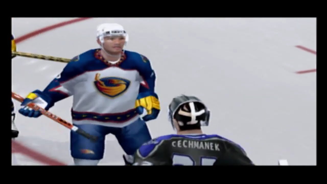NHL 2004 PS2 Геймплей – Атланта против Лос-Анджелеса – Без комментариев