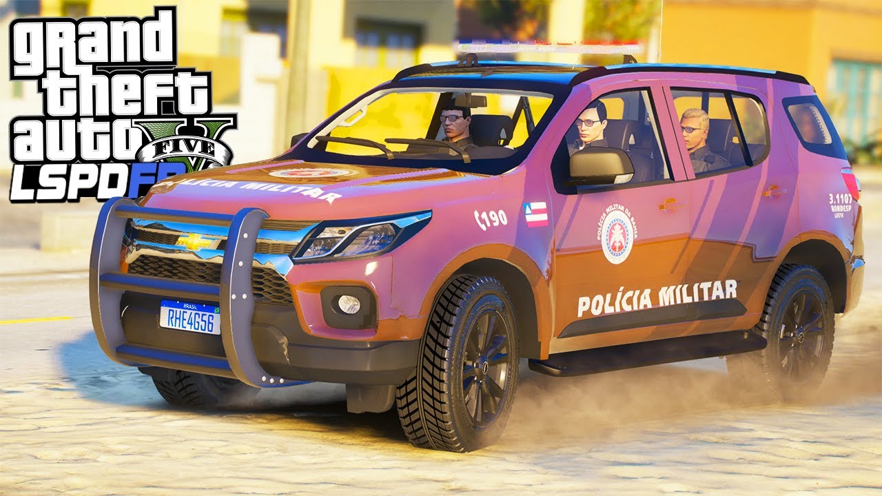 RONDESP EM AÇÃO OCORRENCIA DE ASSALTO A MÃO ARMADA! - PMBA - GTA 5 ROTINA POLICIAL