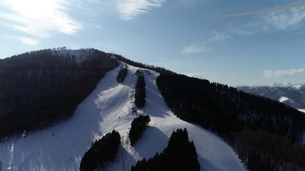 南富良野町－スキー場上空（ドローン）