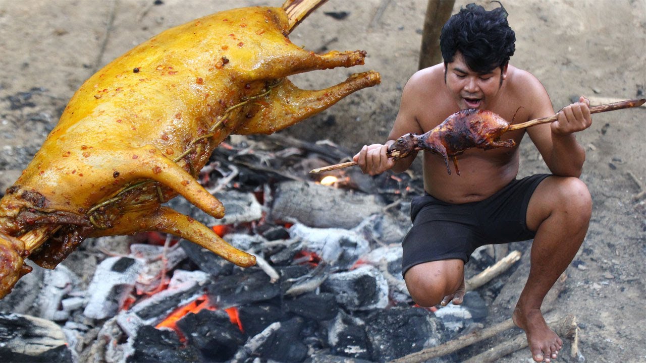 Cooking Mutton Curry Jamaica Recipe - Grilled Meat Mutton Nulli Elumbu eating so Yummy