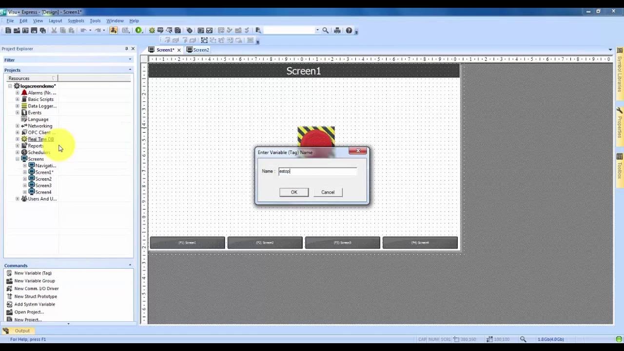 Visu+ Express: How to create a log screen - Phoenix Contact