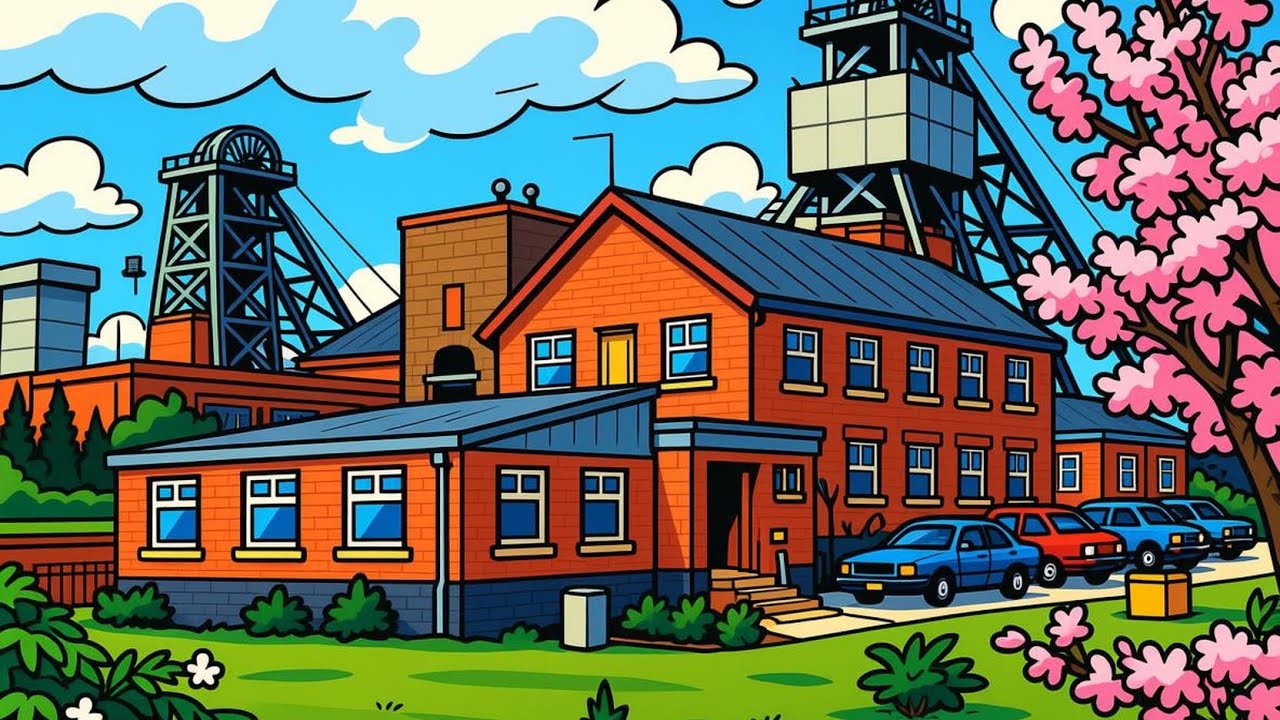 Welbeck Colliery (A day in the Life of a Miner) Portrayed by a Cartoonist 