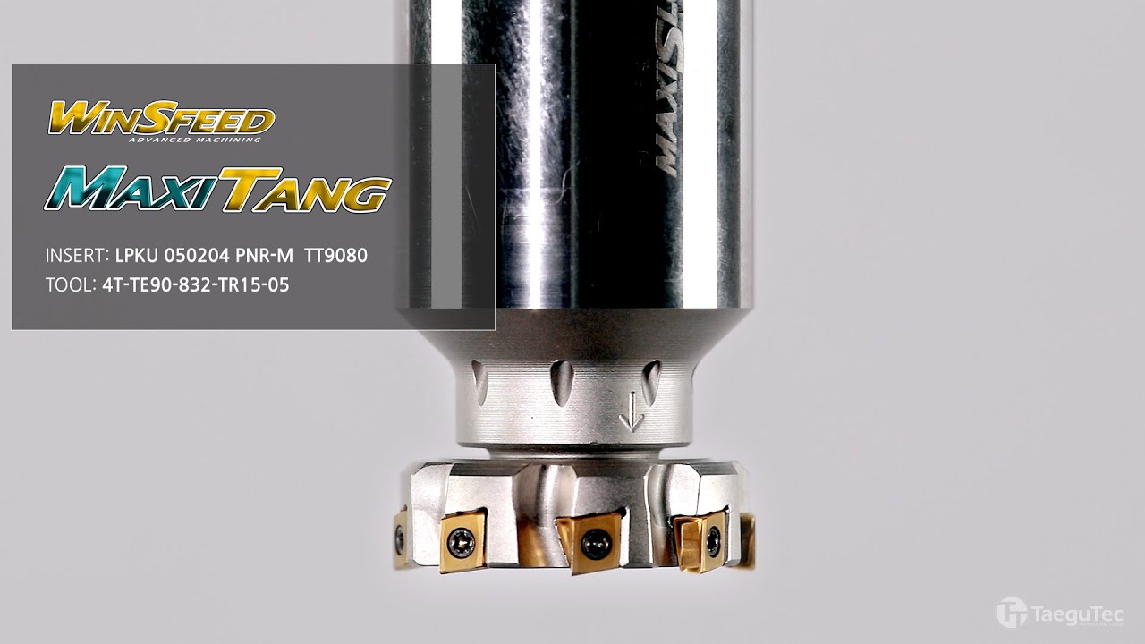 Economical & high productivity insert exchangeable head: MAXI-TANG(4T...TR-)