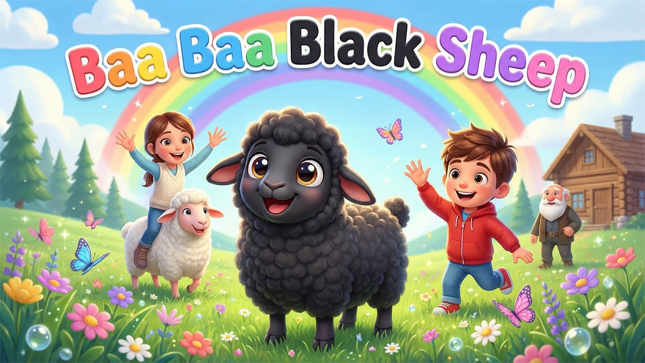 Baa Baa Black Sheep 🐑 | Nursery Rhymes for Kids | LaloNilo Kids