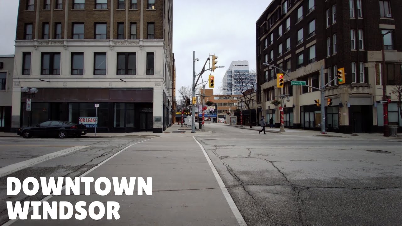 Downtown Windsor, Ontario, Canada Walking Tour