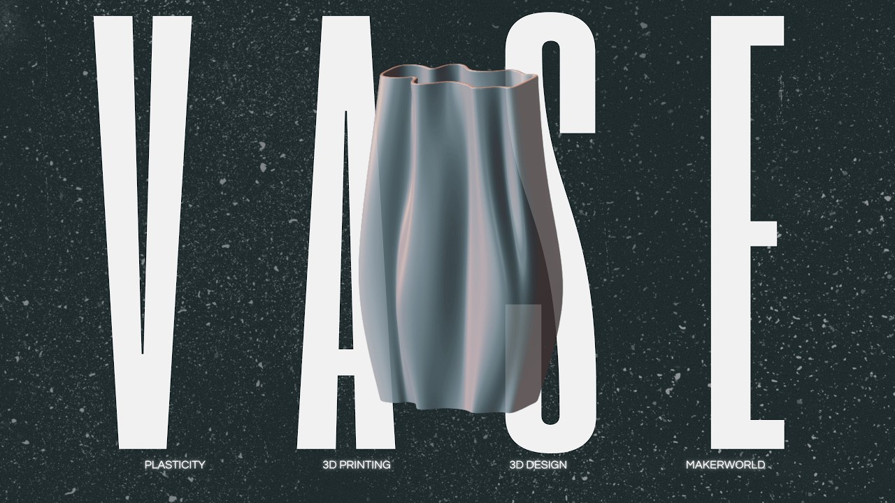 Easy Organic Vase in Plasticity | Quick 3D Modeling Tutorial for 3D Printing
