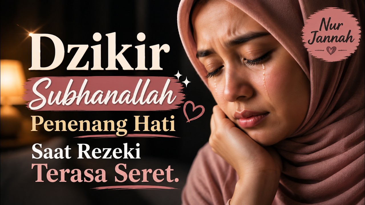 KEAJAIBAN NYATA! Dzikir Subhanallah Saat Rezeki Terasa Seret. Zikir  Penenang Hati.