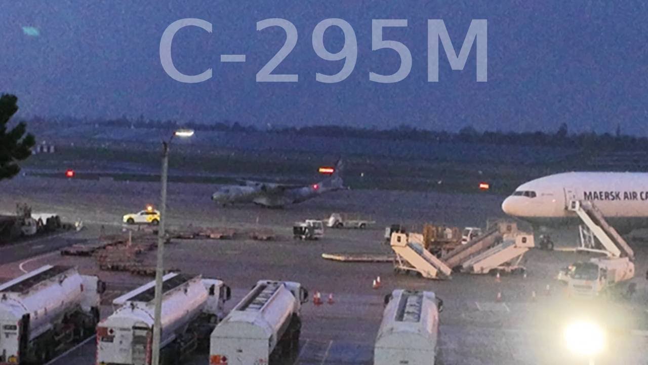 Polish Air Force Airbus C-295M at Birmingham Airport ( BHX )