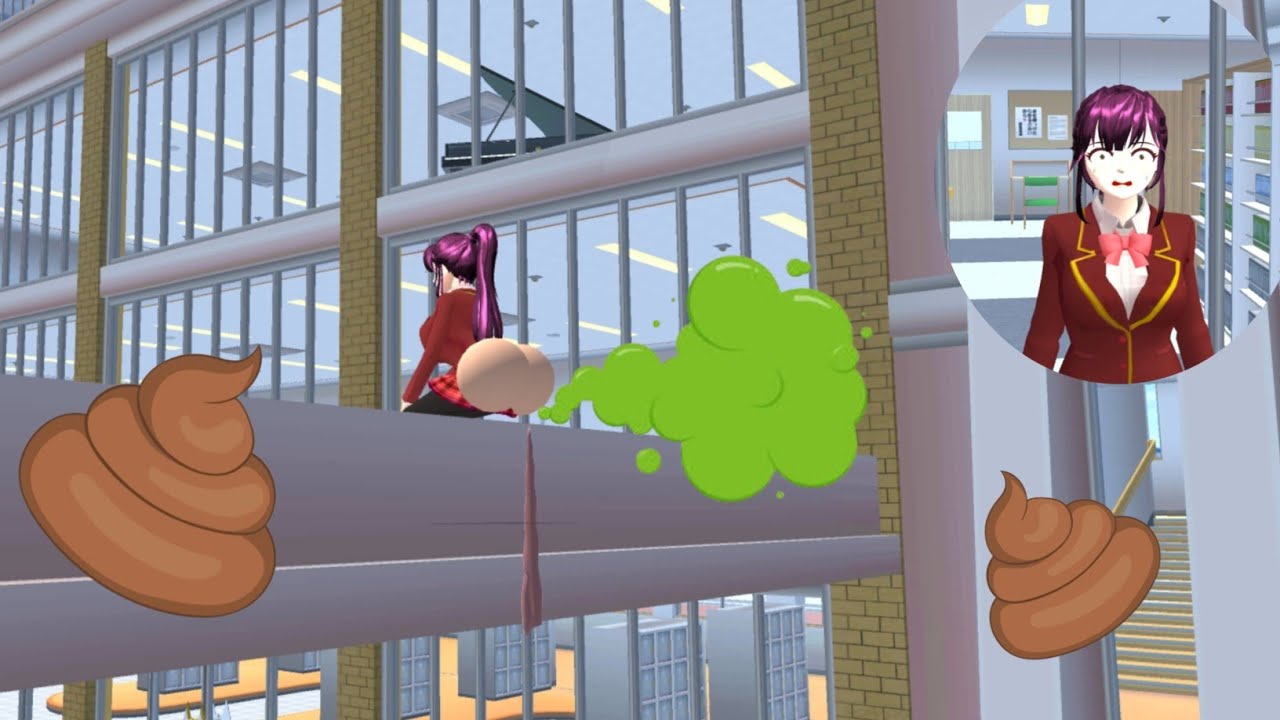 Rina Kebelet Eek Besar Di Atap 🏫😱😁 Sakura School Simulator 
