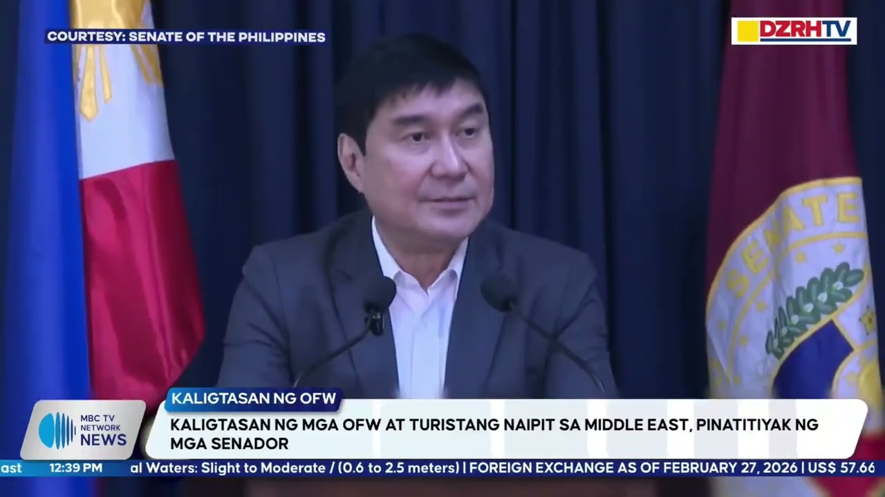 KALIGTASAN NG MGA OFW AT TURISTANG NAIPIT SA MIDDLE EAST, PINATITIYAK NG MGA SENADOR