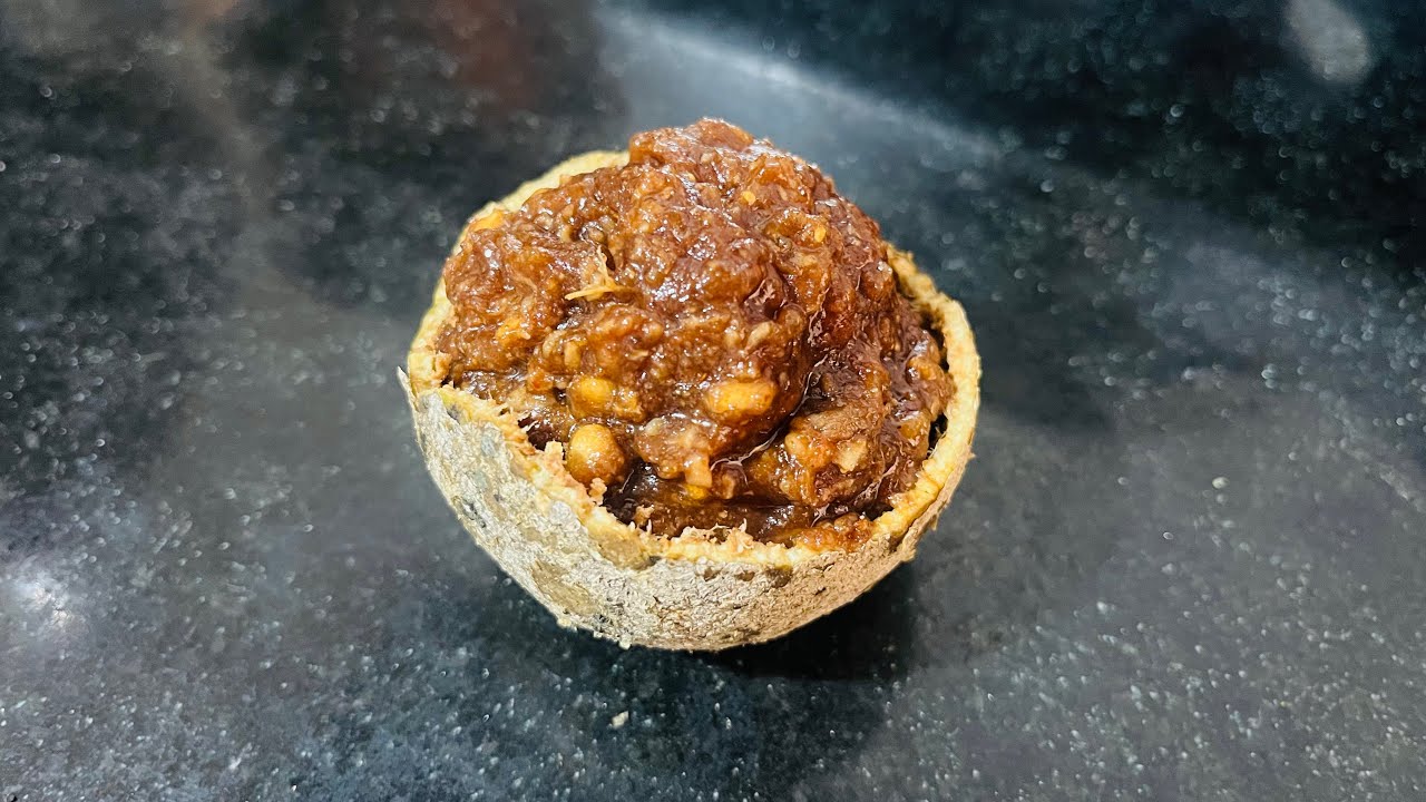 MR-52 🍈महाशिवरात्री स्पेशल खमंग-आंबट कवठाची झणझणीत चटणी | Mahashivratri Special Kavath Chutney 