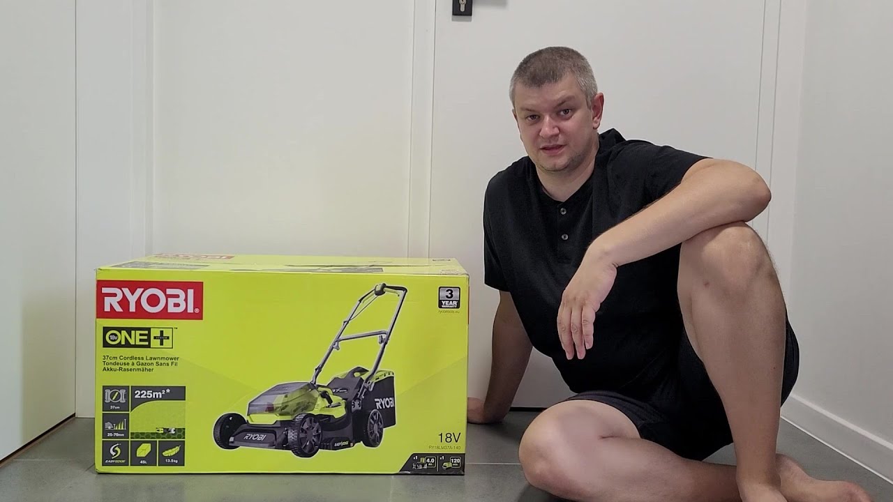 Kosiarka RY18LM37A 18V ONE+.  Opinia Bartka - Ambasadora RYOBI