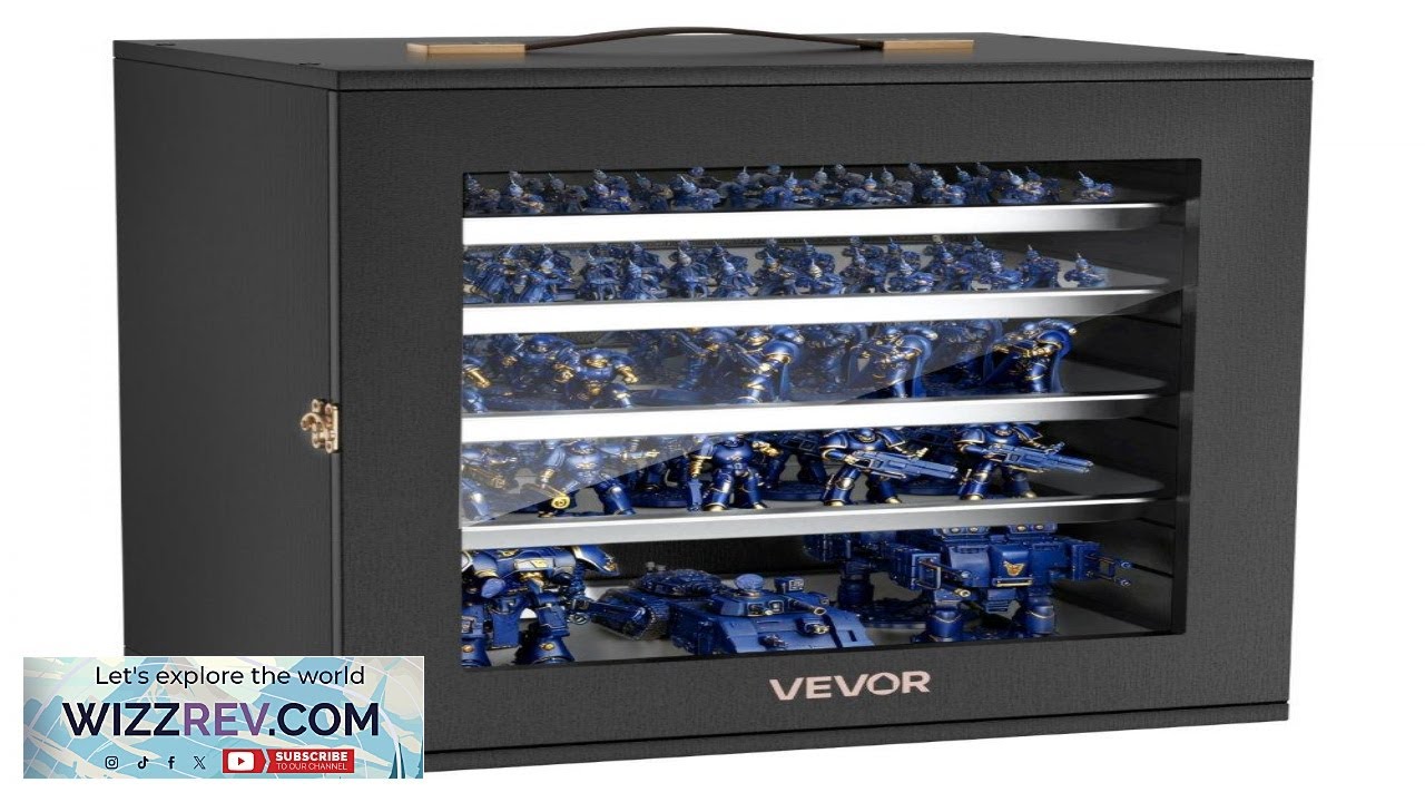 VEVOR Miniatures Storage Case Fits for 1:1750 1:2000 Scale Models Wooden Miniatures