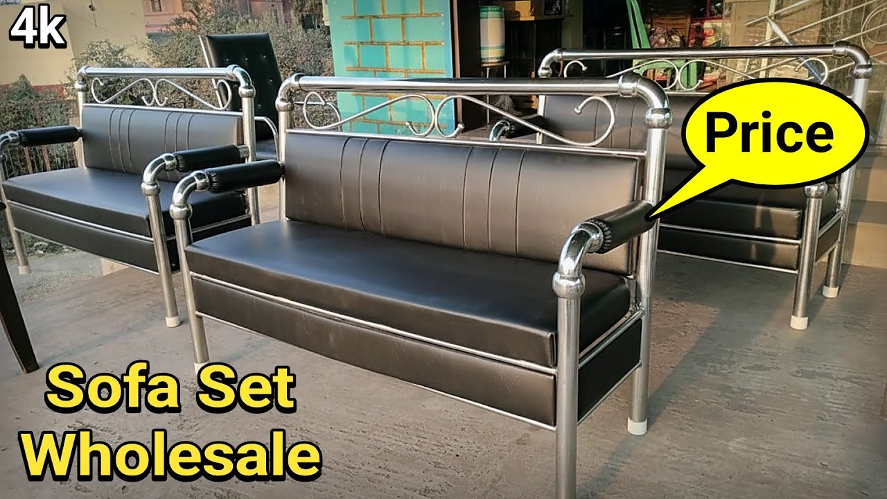 Stainless Steel Black Sofa 3 Seater Price And Full size Review | सबसे सस्ता दाम