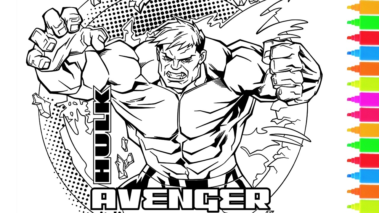 Раскраски Marvel Мстители: Халк, Доктор Стрэндж, Тор | Раскраски Marvel Мстители