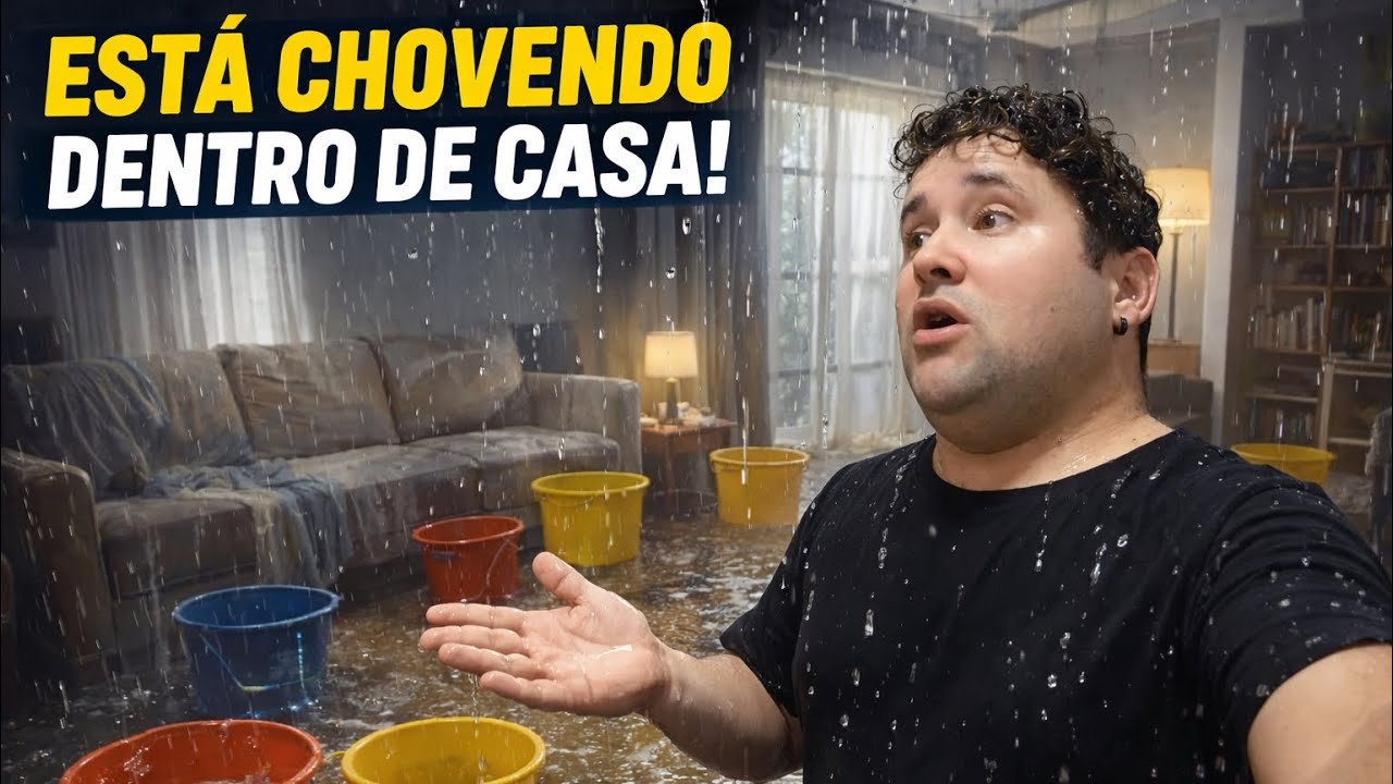 Está chovendo dentro da minha casa em Portugal com estas tempestades